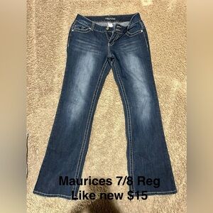 Maurices Dark Blue Boot Cut Jeans